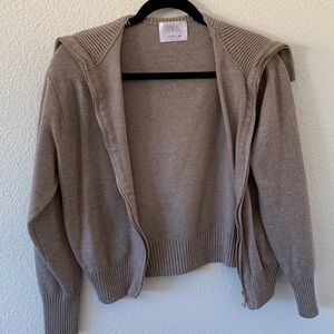 Zara Knitted Zip-Up Sweater
